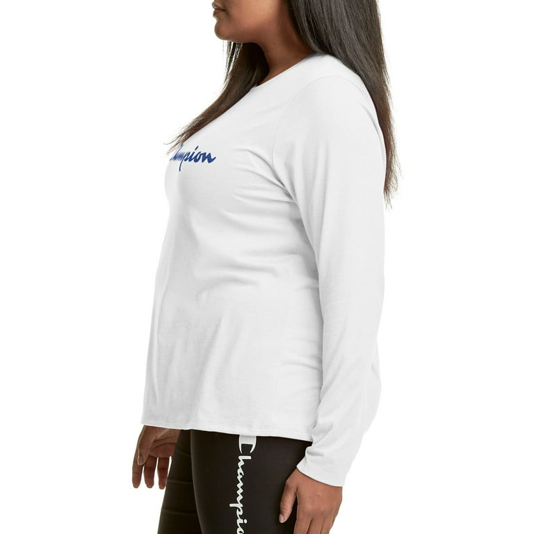 Champion Women's Plus Size Graphic Long Sleeve T-Shirt 
