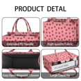 thumbnail image 4 of Large Capacity Tote Bag,Red Strawberry Plants Fruit Pink Pattern Handbag Fashion Luxury Tote Bag,15.7"x13"x 5.1" Inches,Laptop Compatible, 4 of 6