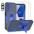 thumbnail image 1 of Aggxpf for Samsung Galaxy A54 5G Phone Case with Screen Protector & Camera Lens Protector, Rugged Phone Cover with Metal Ring Stand, Blue, 1 of 6