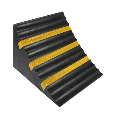 MaxxHaul 70472 Solid Rubber Heavy Duty Black Wheel Chock, 2 Pack ...
