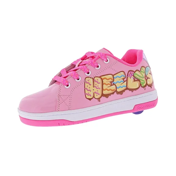 Heelys Girls Youth/Big Kids Split Skate Shoes ( Little Kids/Big Kids), Pink/Pink/Blue, 5 Big Kids