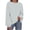 Dark Blue, variant on Womens Sweater Oversized Solid Color Long Sleeve Crew Neck Ribbed Fall Winter Casual Loose Workout Pullover Tops