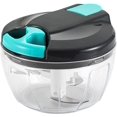 thumbnail image 1 of Multi-Function Manual Food Processors & Chopper with Cover and Handle, Vegetable Chopper Shredder,Suitable for Onions Gingers Peppers Fruits Mincing, 1 of 7