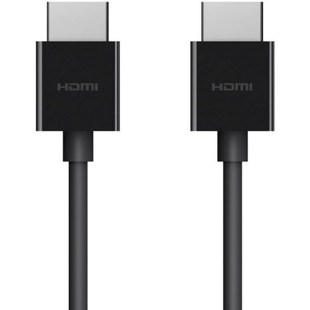 Belkin HDMI Audio/Video Cable - 6.56 ft HDMI A/V Cable for Apple TV, Audio/Video Device, TV, A/V Receiver, Notebook - First End: 1 x HDMI (Type A) Male Digital Audio/Video - Second End: 1 x HDMI (Type