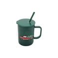 thumbnail image 2 of 20 Ounce Green Frosted Acrylic Embossed Red Truck Mug with Lid and Straw, by Holiday Time, 2 of 6