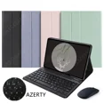 thumbnail image 2 of AZERTY Keyboard Case for Xiaomi Redmi Pad SE 2023 Cover Clavier Azerty Keyboard for Redmi Pad SE 11 inch Teclado Tablet Case misty blue Russian, 2 of 6
