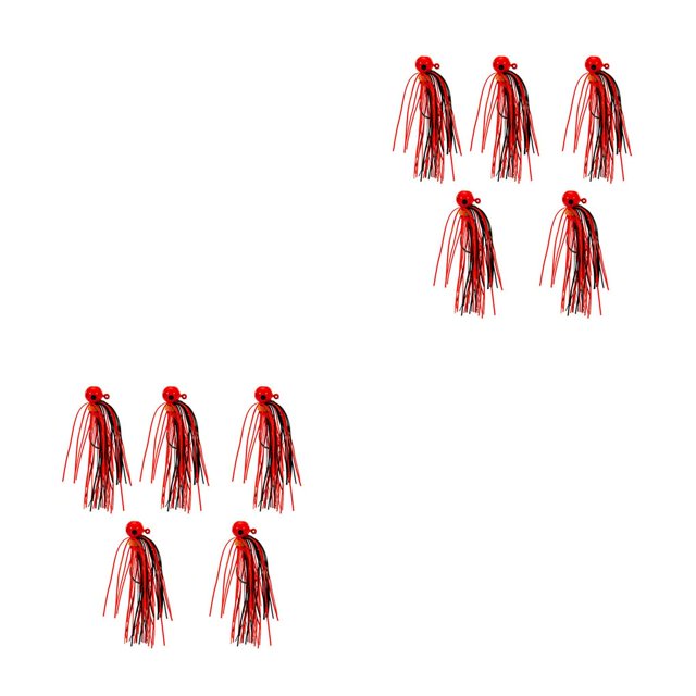 sweethay Señuelo de pesca de lubina 5X con serpentina noctilucente de acero de alto carbono relativamente estable faldas de cebo más obvias para Tipo 2 2piezas
