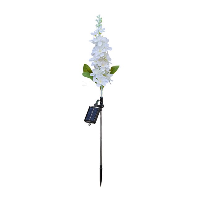 ¡Campaña con descuento!Luces solares decoración de jardín al aire libre, luces solares de jardín impermeables Delphinium mejoradas, luz de flores solares al aire libre para Patio