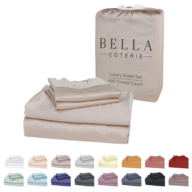 Juego de sábanas Bella Coterie Luxury de viscosa de bambú tamaño king