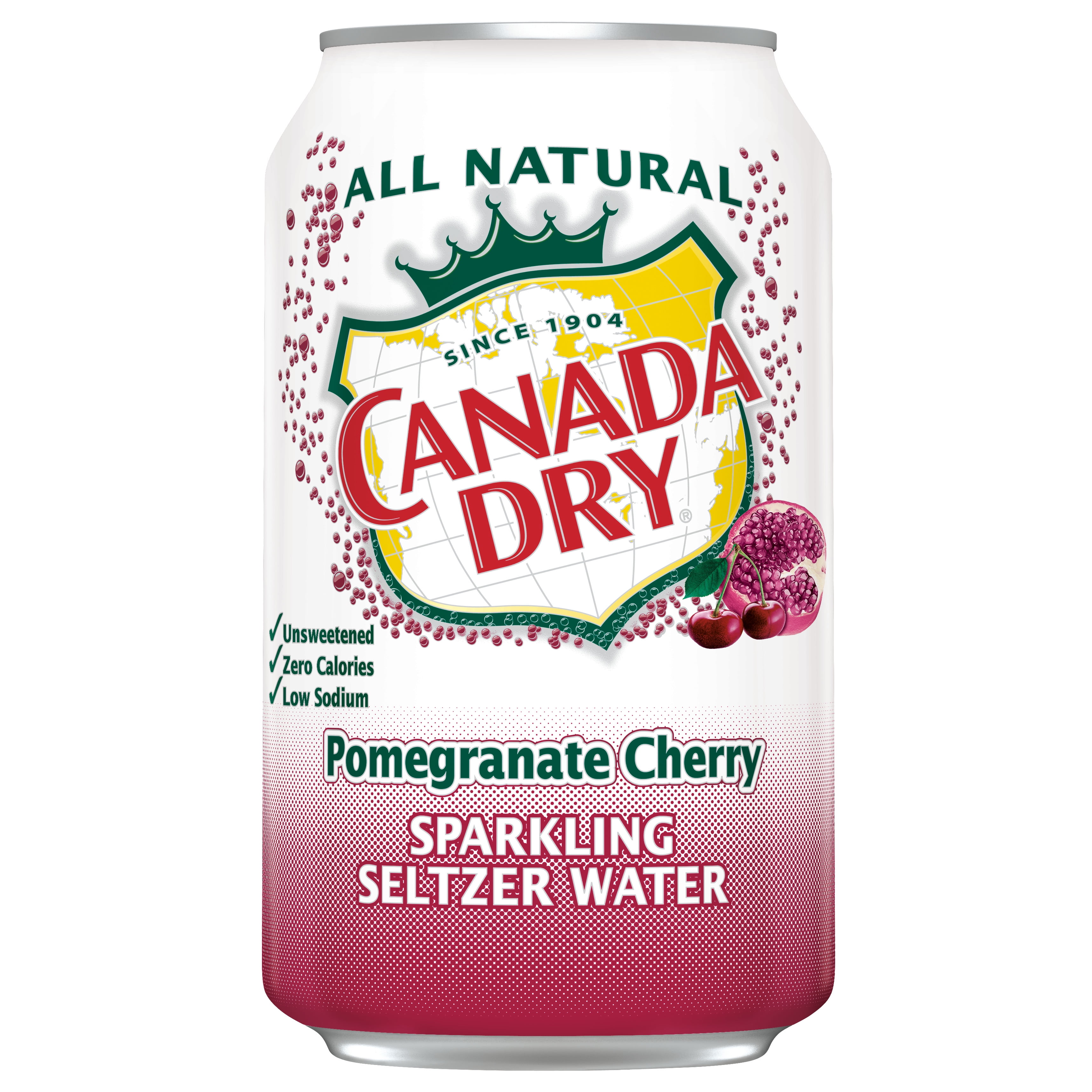 Buy Canada Dry Pomegranate Cherry Sparkling Seltzer Water, 12 fl oz