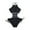 A-Black, variant on Wxolcjlv Women's One-Piece Swimsuit High Waisted Knitted Hollow Backless Camisole Bikini Style Swim Suits