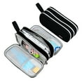thumbnail image 1 of Large Pencil Case Big Capacity Pen Bag 3 Compartment Large Storage Pouch Marker Pen Case, 1 of 5