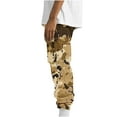 thumbnail image 3 of Tumotour Cargo Pants For Men Camo Print Solid Casual Multiple Pockets Outdoor Straight Type Fitness Hiking Pants Long Cargo Pants Trousers, 3 of 8