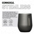 thumbnail image 2 of Corkcicle Stemless Insulated Wine Tumbler - Stainless Steel, Gray, 12 oz, 2 of 7