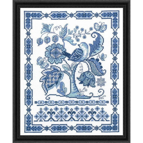 Imaginating Inc. Fantasy in Blue Kit & Frame Counted CrossStitch