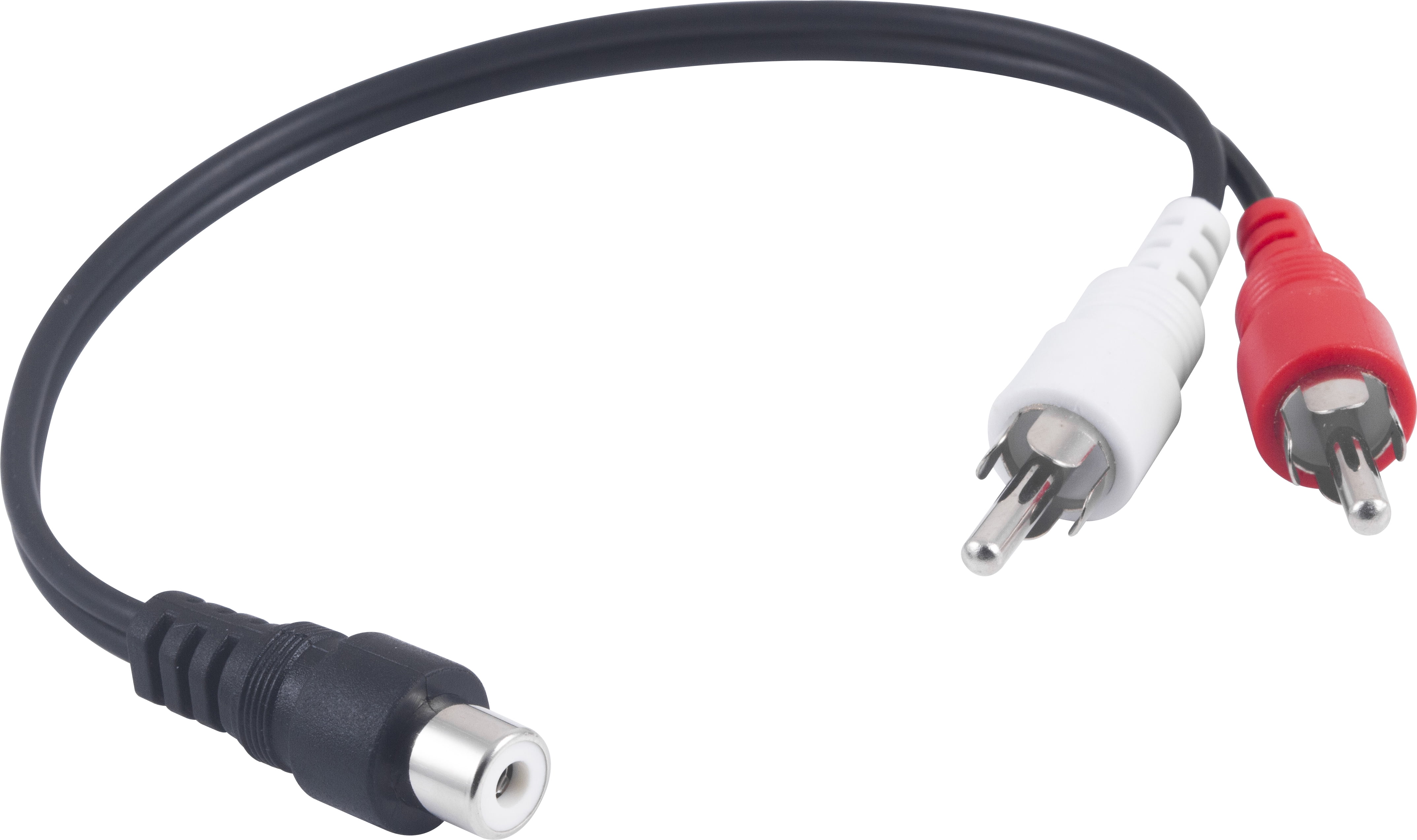 ONN RCA Mono (F) to Dual RCA Stereo (M) "Y" Adapter, ONB18AV033