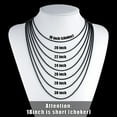 thumbnail image 6 of Silver Tone/Gold Plated/Black Chain for Men, 2/2.5/3/4/5mm Stainless Steel Necklace for Men and Women, Box Chain 18-28 Inches, 6 of 15