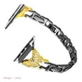 thumbnail image 5 of Dwitch for The Butterfly Bracelet Compatible with Apple Watch Straps at 41/40/38mm, with Sparkling Diamonds Decorative Strap, Replacement for iWatch Series 9/8/7/SE/6/5/4/3/2/1,Black+Gold, 5 of 5