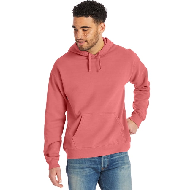Hanes Mens Big ComfortWash Garment Dyed Fleece Hoodie Sweatshirt, M