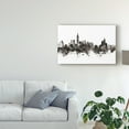 thumbnail image 3 of Trademark Fine Art 'Taipei Taiwan Skyline Black White' Canvas Art by Michael Tompsett, 3 of 4