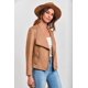 thumbnail image 4 of Abrigo PRETTYGARDEN 2025 de ante sintético camel con frente abierto S, 4 of 9