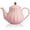 Pink, variant on Royal Teapot, Ceramic Tea Pot with Removable Stainless Steel Infuser, Blooming & Loose Leaf Teapot - 40 Ounce (White)
