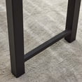thumbnail image 3 of Outdoor Metal Garden Bench Set of 2, Patio Backless Bench, Weatherproof Park Benches for Gardens, Patios​, Black, 3 of 5