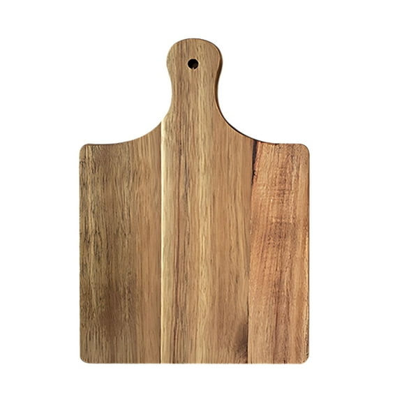 LEHOZIHEQ Acacia Wood Cutting Board, Plain Chopping Board with Handles Large Serving Board, Wooden Kitchen Cutting Board Bulk, with Ropes for Vegetables Meat Pizza Cheese Fruit Bread