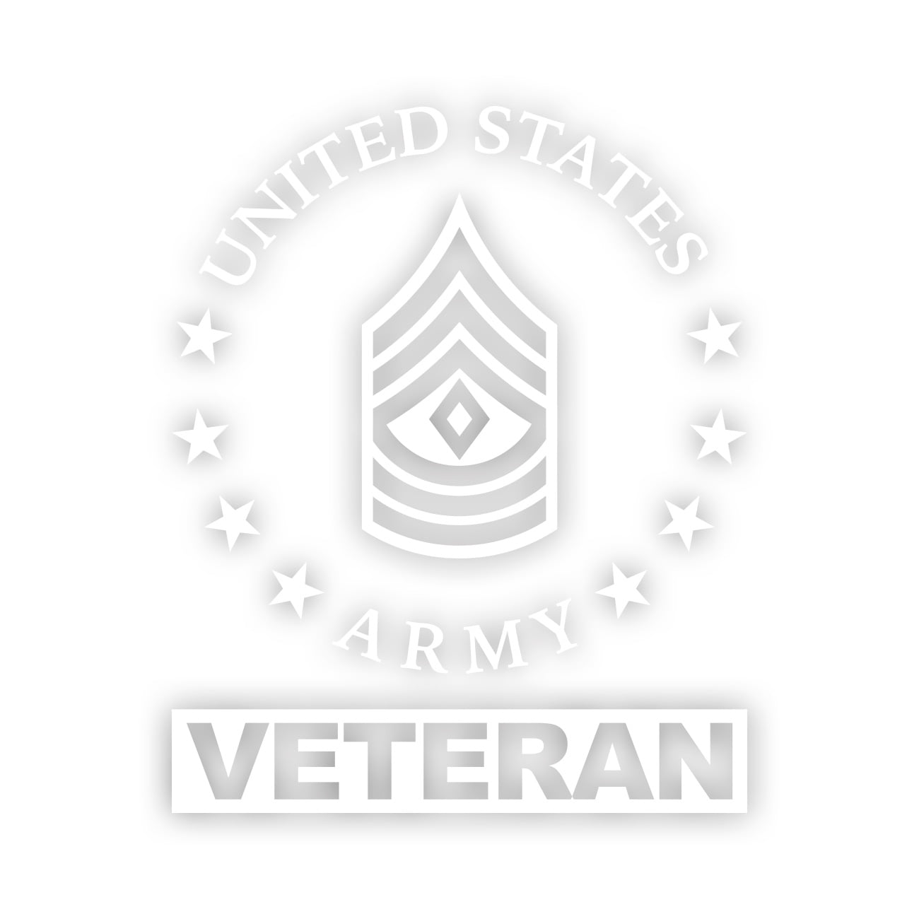 E-8 First Sergeant Veteran US Army Rank Sticker Decal Die Cut - Self ...