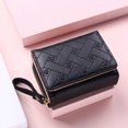 thumbnail image 2 of TureClos Women Trifold Wallet Cute Luxury Female Multi-slots Wallets Portable Leather Coin Change Money Purse Gifts Card Holder Black, 2 of 8