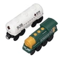 thumbnail image 1 of Battery Operated Action Locomotive Toy Vintage Magnetic Connection Powerful Engine Train Set for Children Yellowish Green, 1 of 4