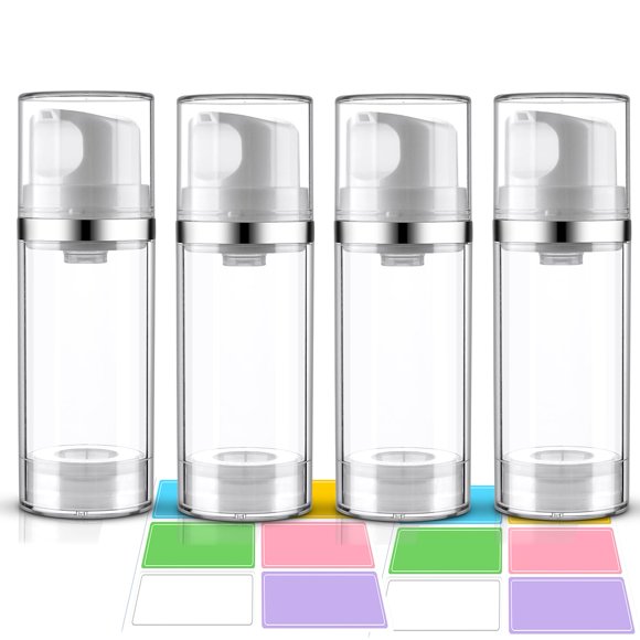 Dispensador de botellas con bomba sin aire Cosywell, 110 ml, paquete de 4