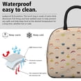 thumbnail image 3 of Lunch Bag Lunch Box for Women Reusable Insulated Lunch Bags,Water-Resistant Sushi Print Cooler Lunch Tote Bag, Large Capacity for Work Travel Picnic, 3 of 6
