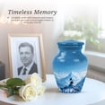 thumbnail image 6 of Gramophone Miniature Cremation Urns For Adult Ashes Female - Small Keepsake Urns For Adult Male - Tiny Urn For Human Ashes For Man And Woman - Blue Mini Urn For Mother & Father 3 Inch, 6 of 7
