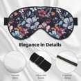 thumbnail image 5 of Disketp Flowers ad Butterflies Print Sleep Mask-Eye Mask for Sleeping,Comfortable & Super Soft Eye Mask with Adjustable Strap,Travel Eye Mask, 5 of 7