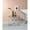 Gray, variant on Swivel Extension Top, Rustic Oak Look - Enhances Contemporary Decor