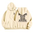 thumbnail image 1 of WEAIXIMIUNG Robe Sweat à Manches Longues pour Femmes Automne/hiver Décontractée et Confortable Double Imprimé avec Capuche Col Rond et Poche, 1 of 6