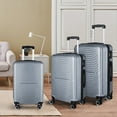 thumbnail image 2 of ​3 Piece Luggage Set, Modern Expandable Suitcase with Sturdy Handle, Travel Luggage with Safety TSA Lock and 360 Degree Spinner Wheels Including 20 in, 24 in and 28 in, Dark Blue, 2 of 9