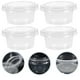 thumbnail image 4 of WORGEOUS 100pcs 1 oz Portas de plástico desechables Tazas de porción transparente Contenedor con tapas para yogurt gelaty mousses, 4 of 9