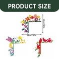 thumbnail image 3 of Hand Painted Door Topper Hummingbird Door Frame Corner Decoration Flower Door Sitter Silhouette Corner Door Frame Decor Creative Door Frame Topper Door Frame Wall Art Decor, 3 of 6