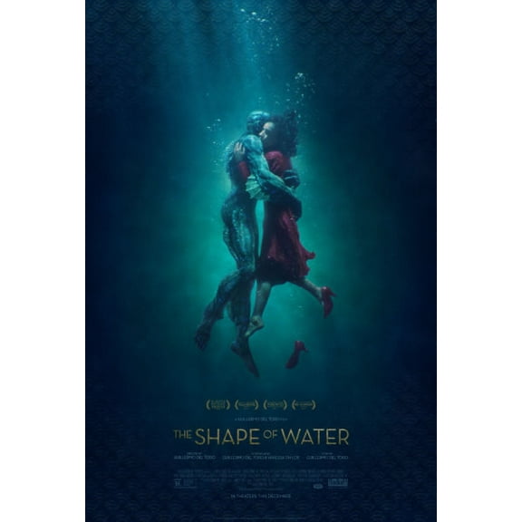 The Shape Of Water Poster 16In x 24In Medium Art Poster 16x24 Multi-Color Square Adults Best Posters