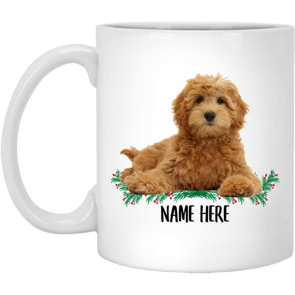 Funny Goldendoodle Red Golden Personalized Gift For Mom Christmas 2022 Gifts White Coffee Mug White 11oz
