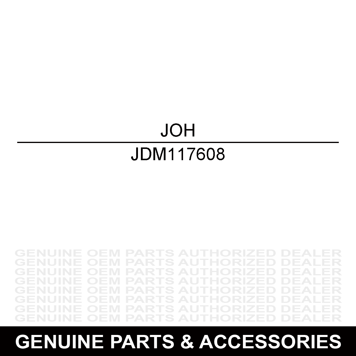 John Deere Original Equipment V-Belt #M117608