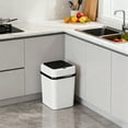 thumbnail image 5 of Taicans Smart Sensor Trash Can with Lid Touchless Automatic Motion Sensor 3 Gallon Small Garbage Can,Smart Electric Plastic Garbage Bin for Living Room Bedroom office Kitchen, 5 of 5