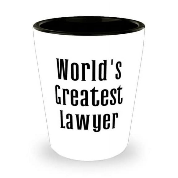 Brilliant Lawyer Shot Glass, World's Greatest Lawyer, Present For Coworkers, Inspire From Boss