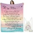 thumbnail image 2 of Gifts for Mom from Daughter Son for Christmas, to My Mom Blanket, Birthday Gifts for Mom, Gifts for Mom Blanket, Present for Mother Mama Mommy, Happy Birthday Mom Blanket, 2 of 7
