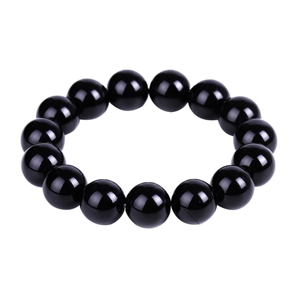 Para Hombres/Mujeres para Mens14mm Pulsera Negro (14mm) Pulsera Cristales Conjunto Ojos Piedras Piedras Arco Iris Cristales y Pulseras