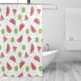 thumbnail image 2 of Rateoe Watermelon And Kiwi Shower Curtain - Fancy Bathroom Shower Curtain Sets - Waterproof Shower Curtain with Hooks with 12 Plastic Hooks 72x72 Inches, 2 of 5
