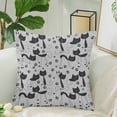 thumbnail image 2 of MKHERT Black Kittens Pillow Covers Pillowcase Throw Pillows 18x18 inch, 2 of 2