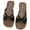 Black, variant on Women's Bow Square Toe Slides, Casual Non-Slip Summer Sandals